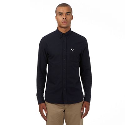 Fred Perry Navy regular fit Oxford shirt
